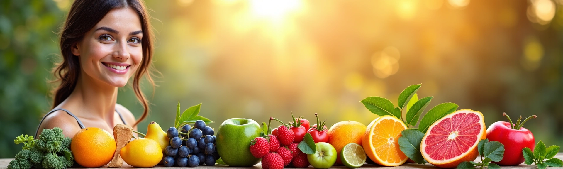 An engaging image showing elements of health, wellness, and beauty, such as fresh fruits, glowing skin, and a serene natural setting, symbolizing the diverse topics covered in the blog.