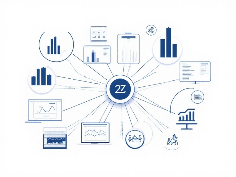 Data usage analytics illustration